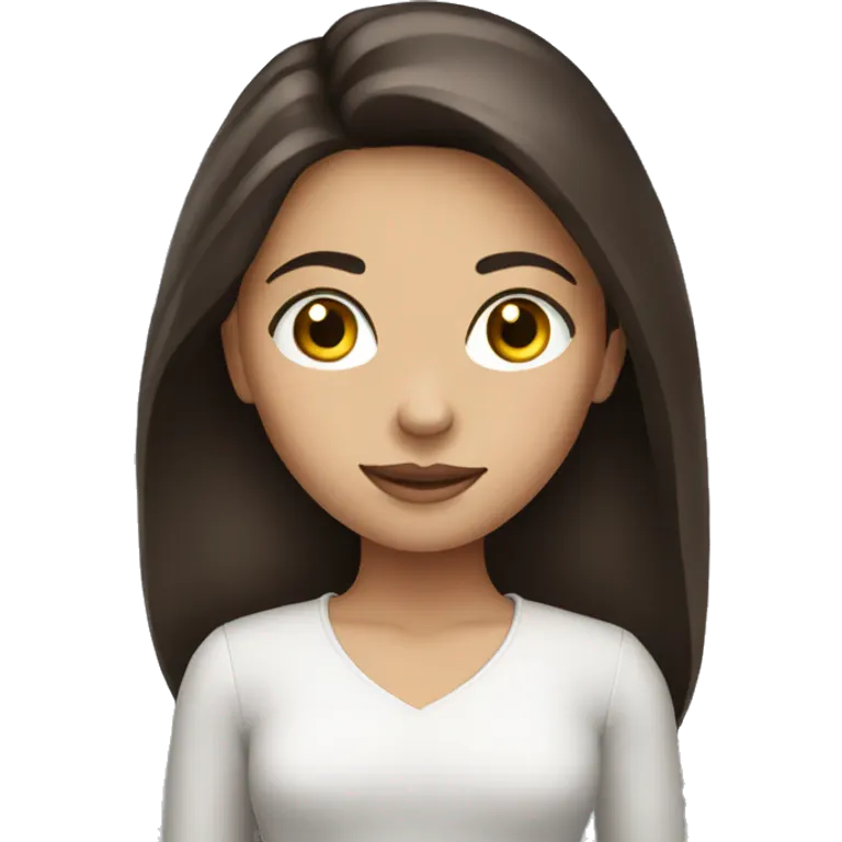 pretty brunette girl emoji