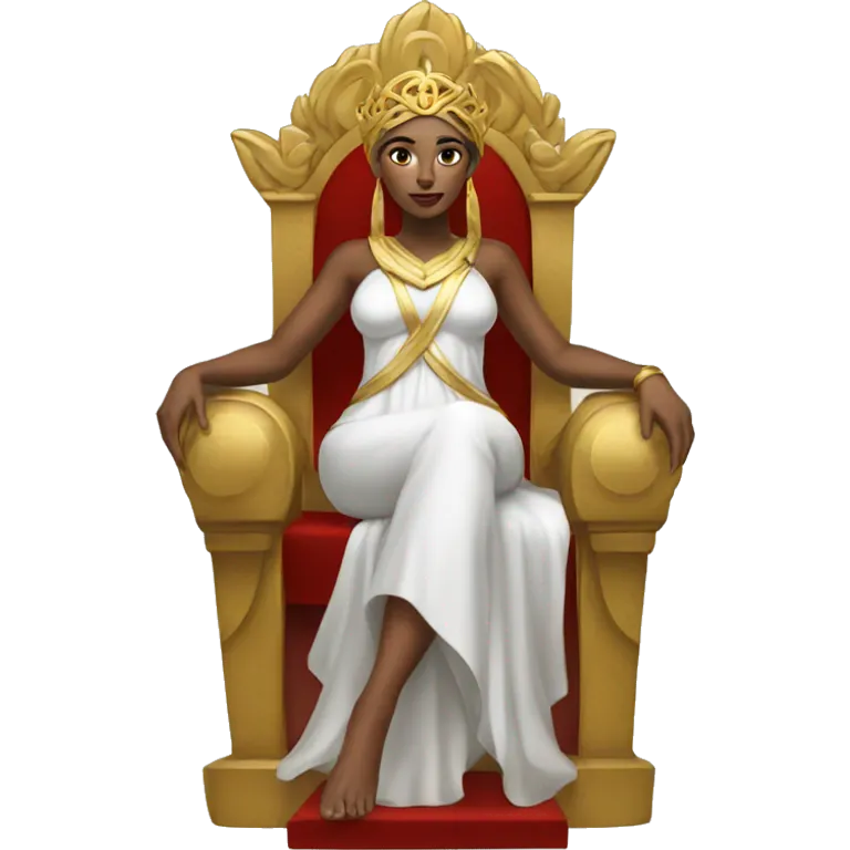Goddess on throne emoji