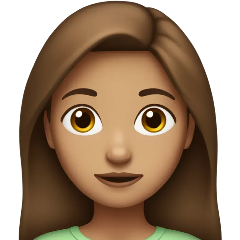 brown-haired girl emoji