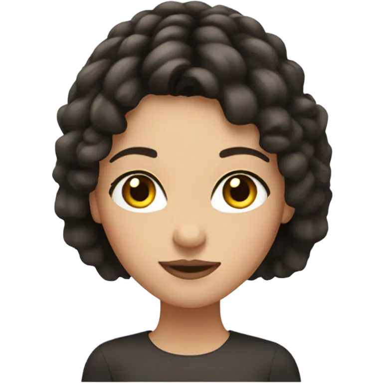 Pretty brunette girl with long lashes emoji