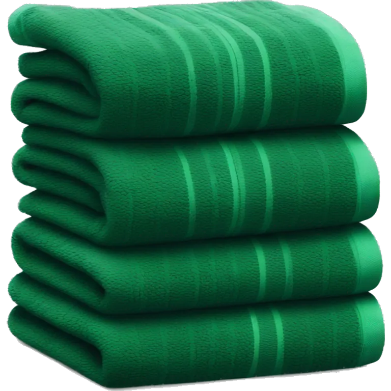 dark green stacked towels  emoji