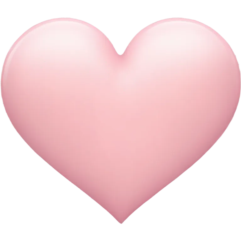 pastel pink heart emoji