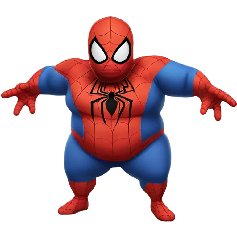 Fat fat fat spiderman emoji