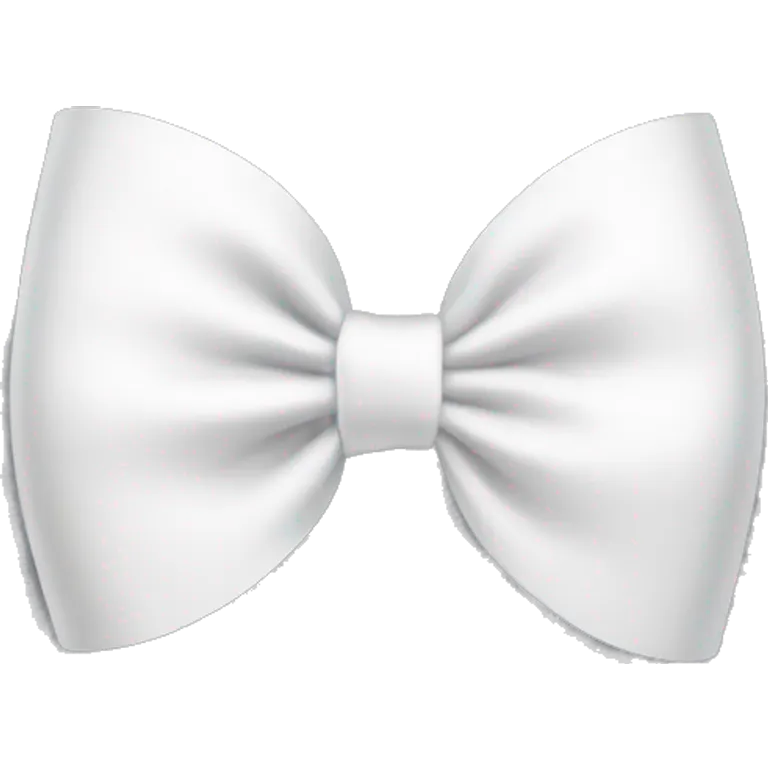 White bow emoji