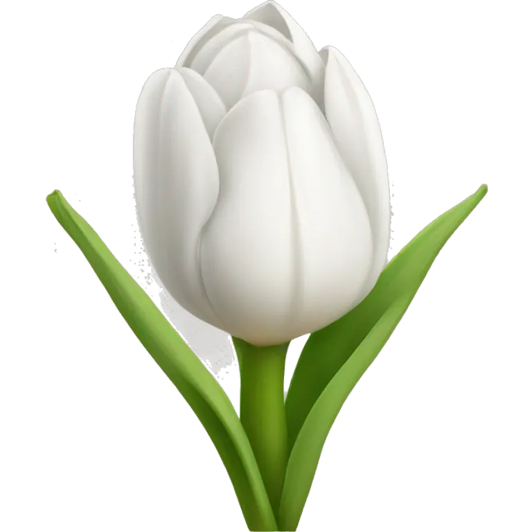 White Tulps  emoji