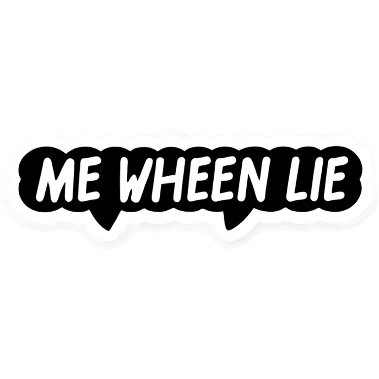 Outgoing imessage that says “me when i lie” emoji