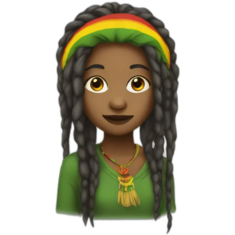 Rasta girl emoji