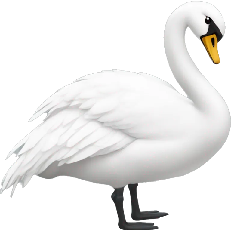 Cisne de color negro  emoji