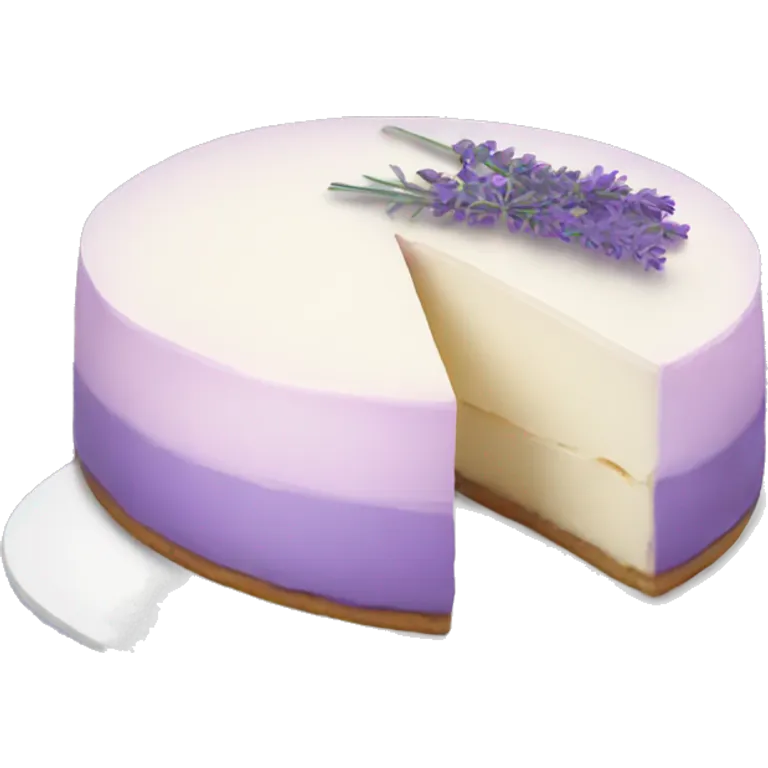 Lavender cheesecake  emoji