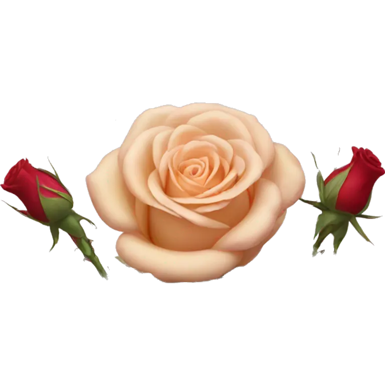 Painting of roses emoji