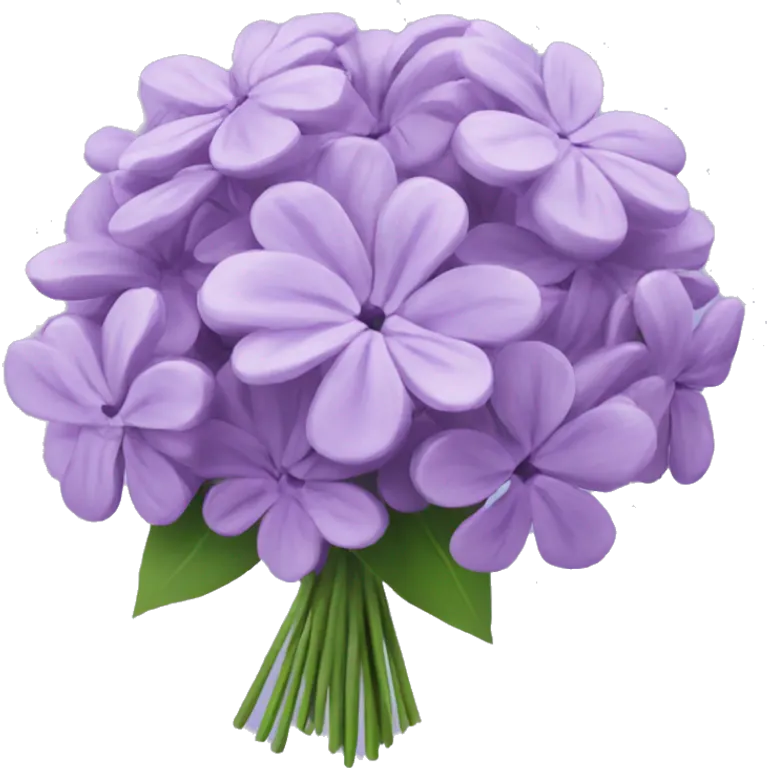 Lilac flower bouquet  emoji
