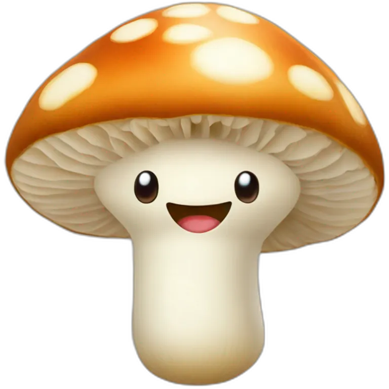 Un champignon heureux emoji