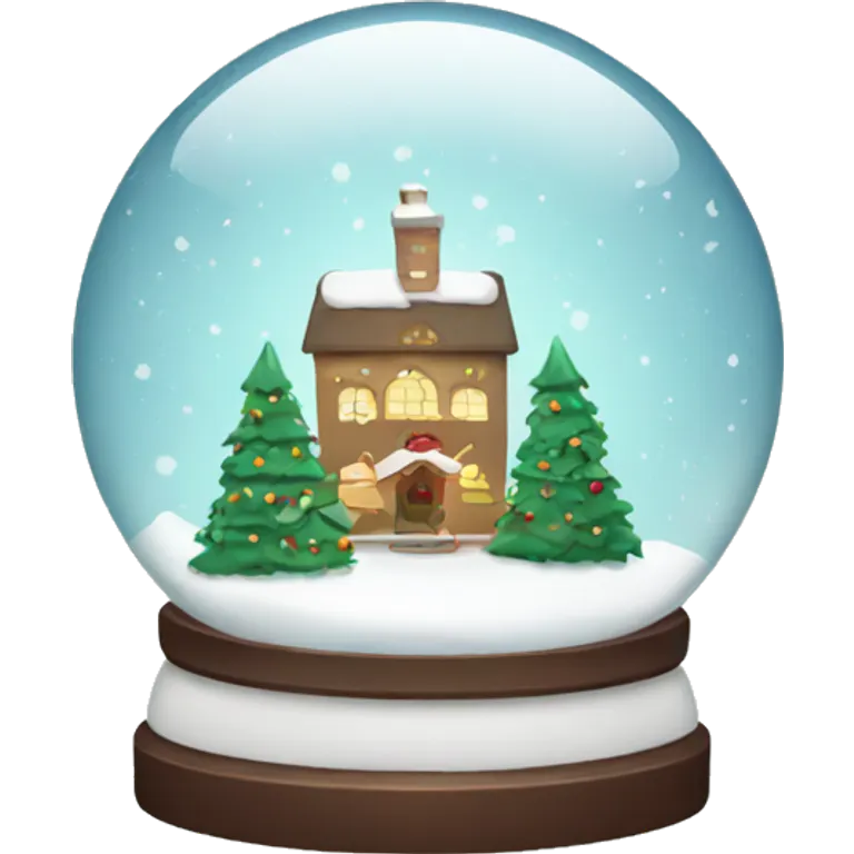 Christmas snowglobe emoji