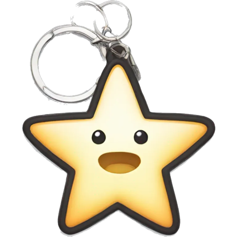Little star keychain  emoji