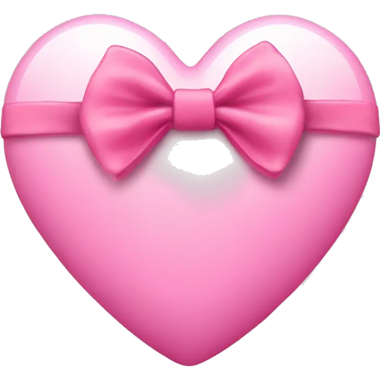 Cuore rosa con fiocco  emoji