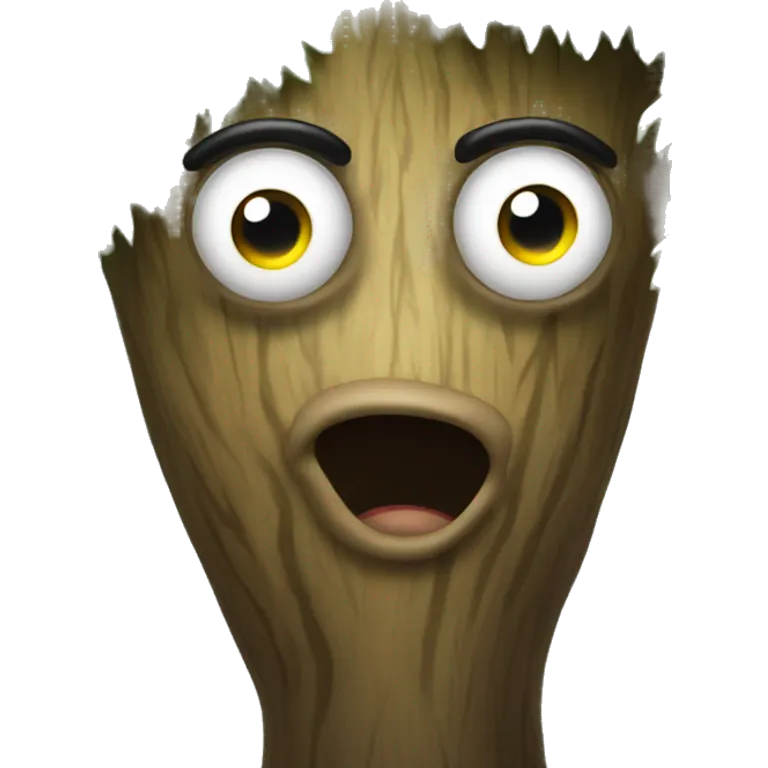 Tree with eyes in it emoji