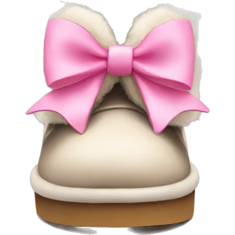 uggs with pink bow emoji