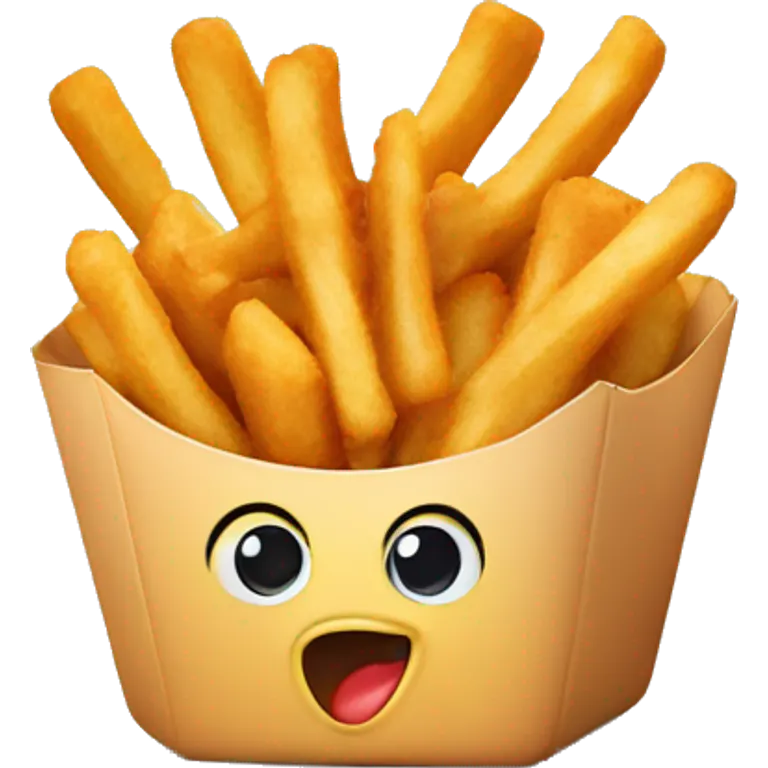 Chicken nuggets and fries emoji