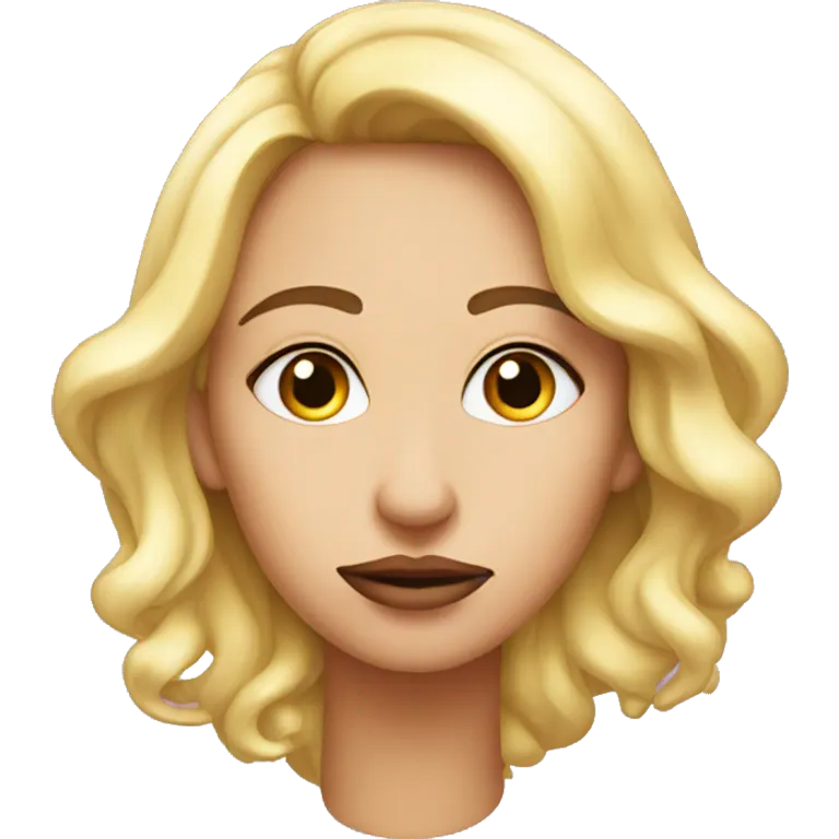 coquette pensive face emoji
