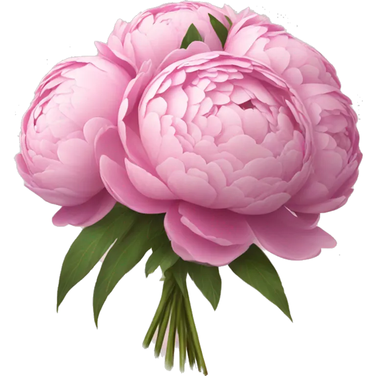 Peony wedding bouquet emoji