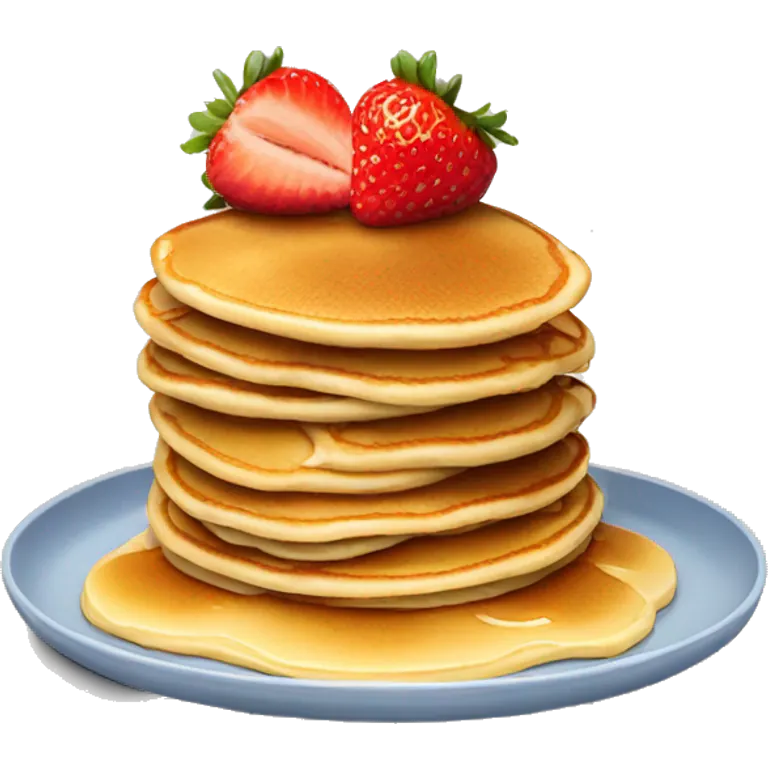 pancakes with strawberries  emoji