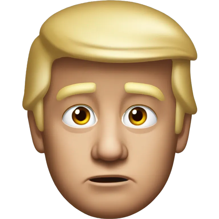 confused Donald Trump 2024 photorealistic  emoji