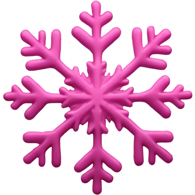 Pink snowflake emoji | AI Emoji Generator
