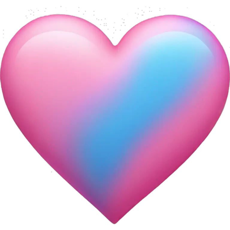 Blue Pink Heart emoji