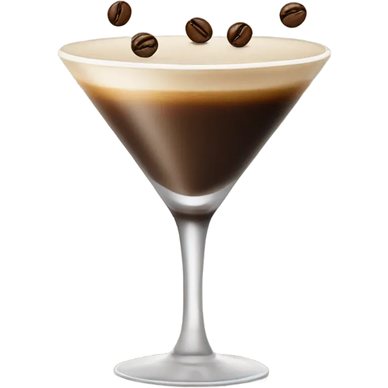 Espresso Martini with coffee beans emoji
