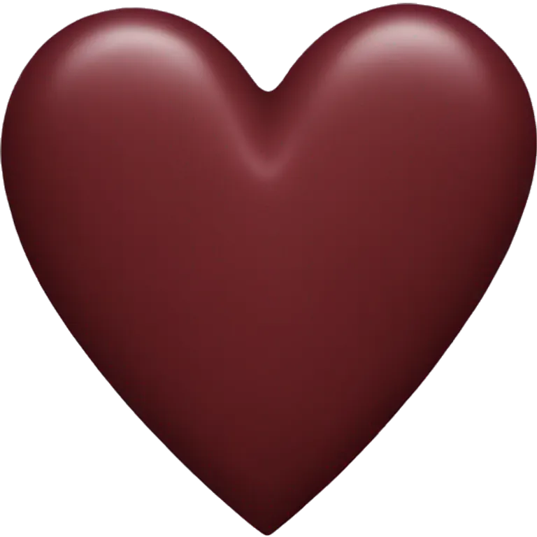 maroon heart emoji