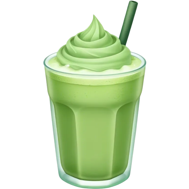 iced pastel green matcha emoji
