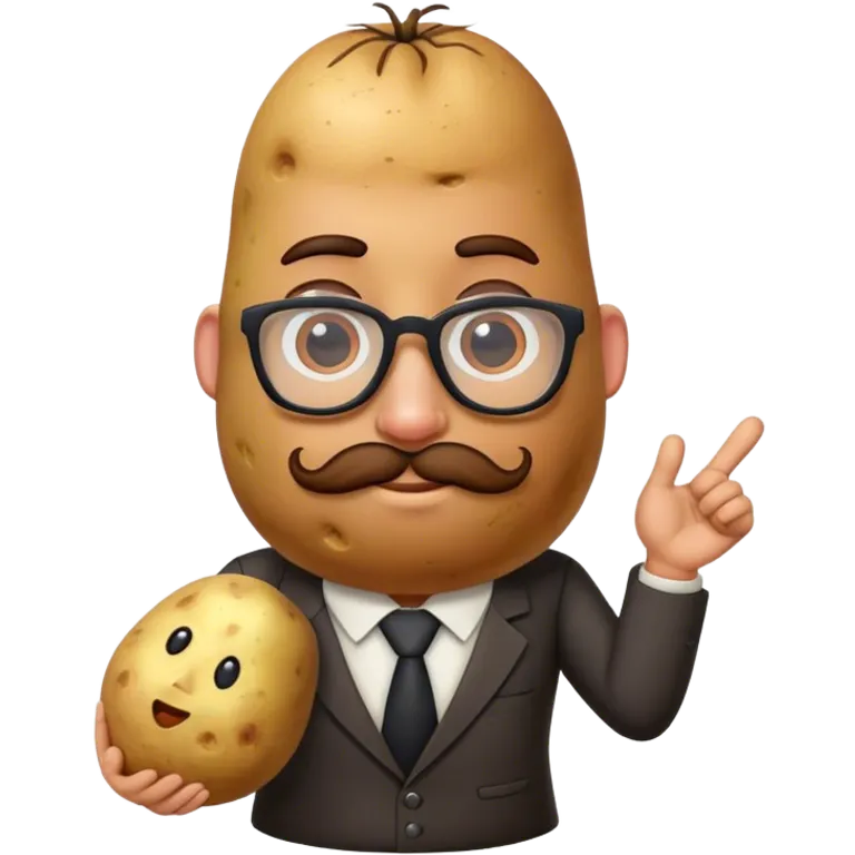 cool teacher potato emoji