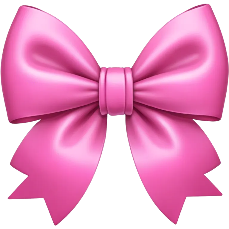 pink bow emoji