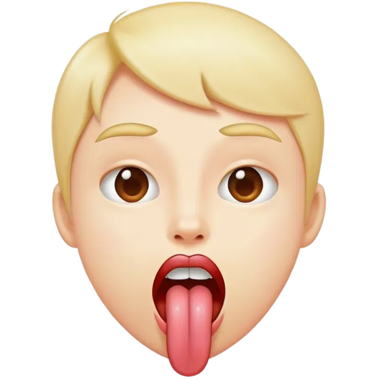 Sticking tongue out emoji