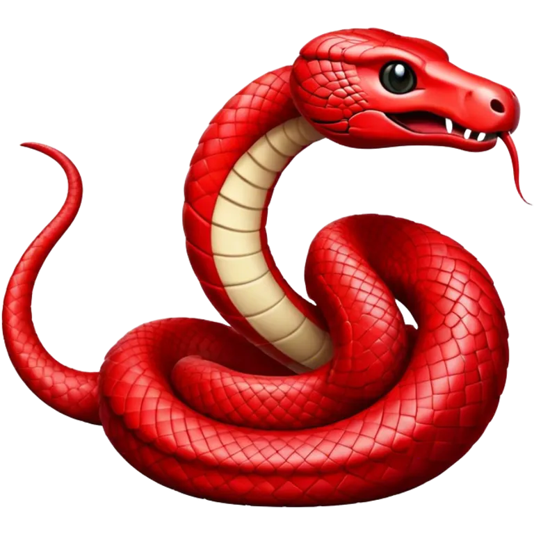 Red cobra emoji
