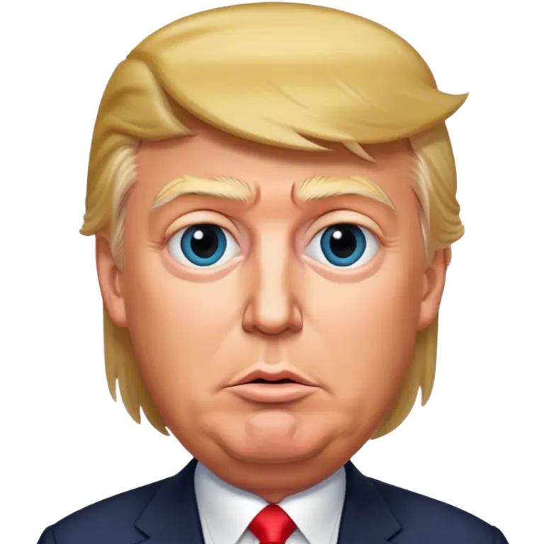 Trump photorealistic emoji