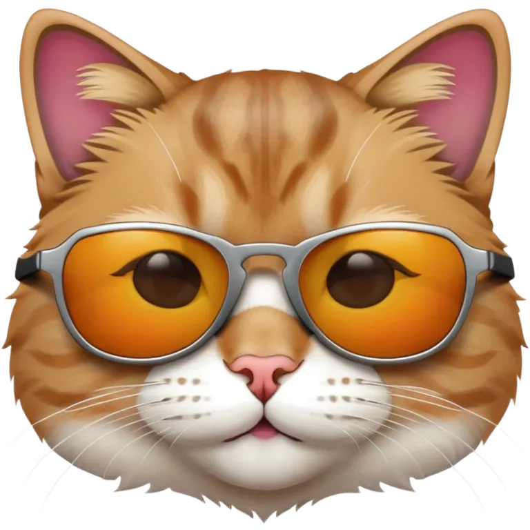 Cat wearing sunglasses emoji