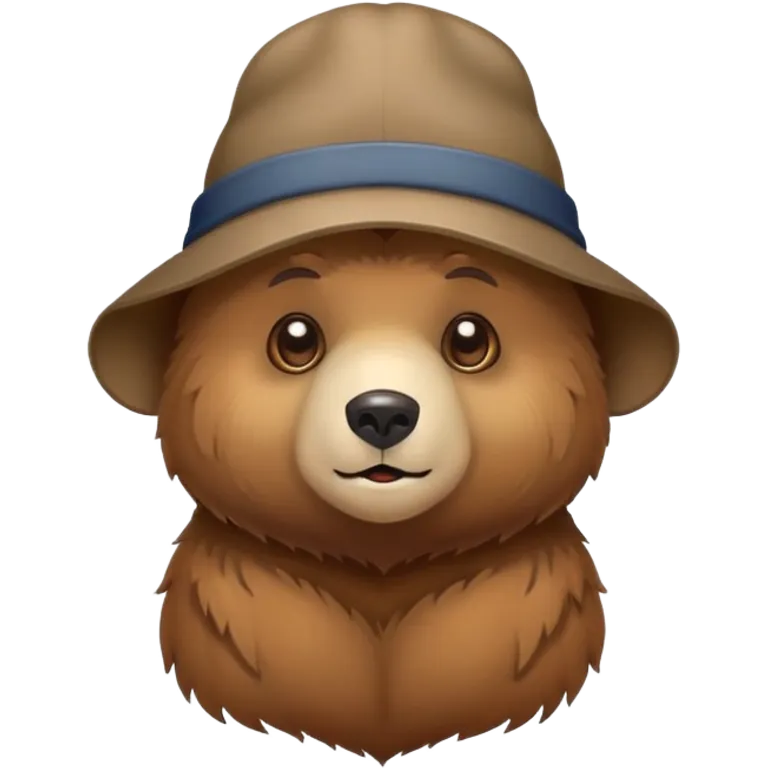 bear wearing a hat  emoji