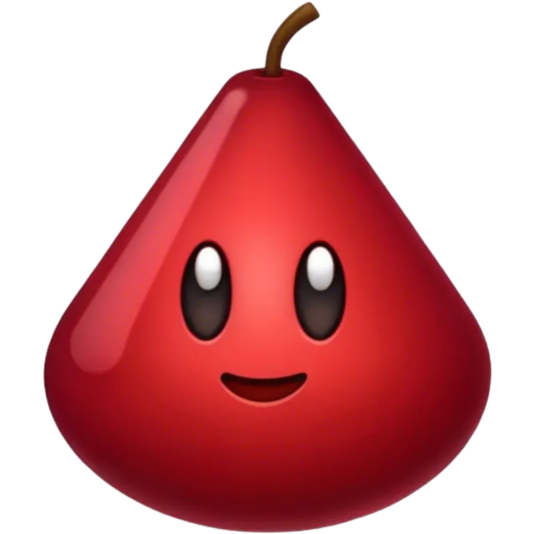 Dark red emoji