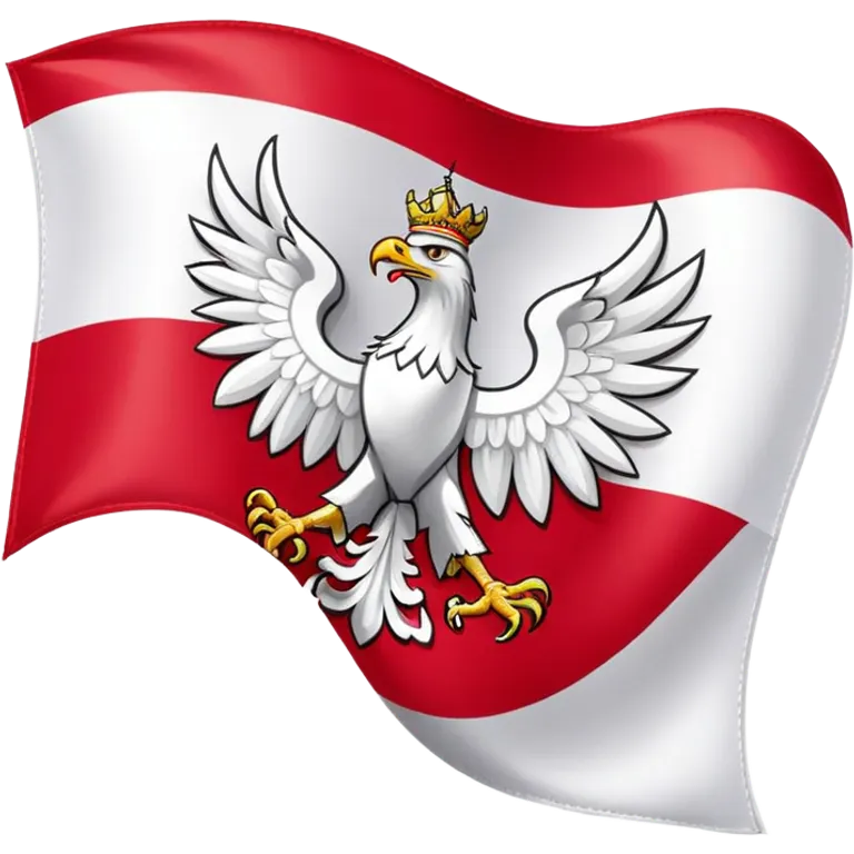 poland flag with eagle swooping  emoji