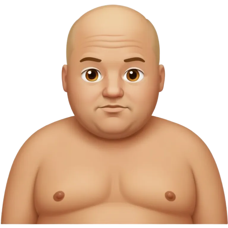 fat bald guy with hot blonde  emoji