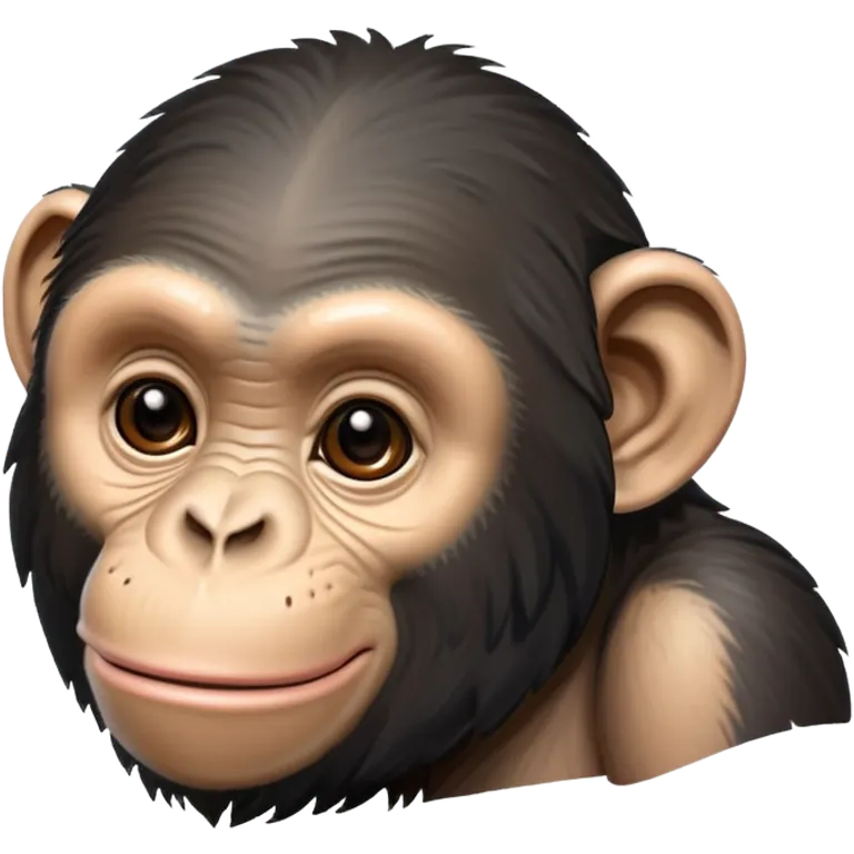 Шимпандзе у которого белая спина где написано артем emoji