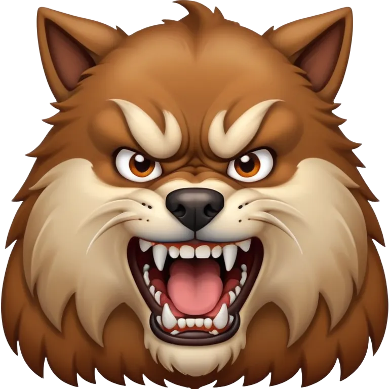 angry dog emoji
