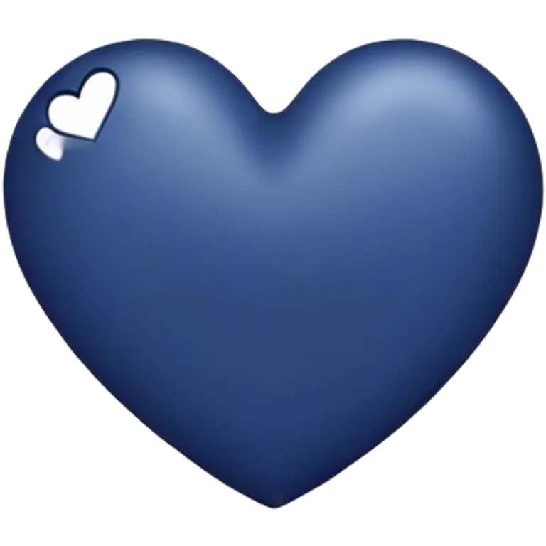 navy blue heart emoji