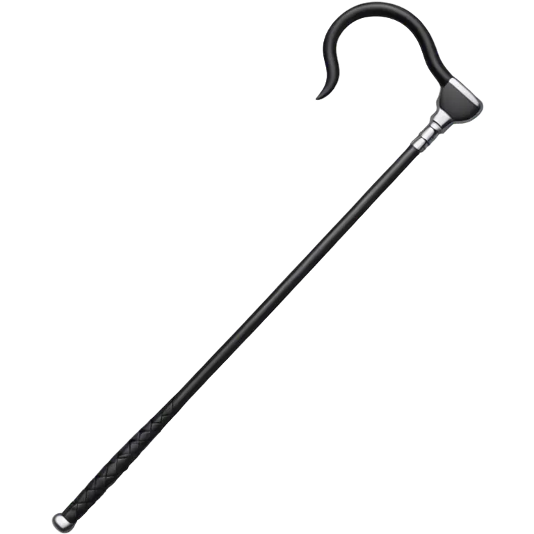 Black riding crop emoji