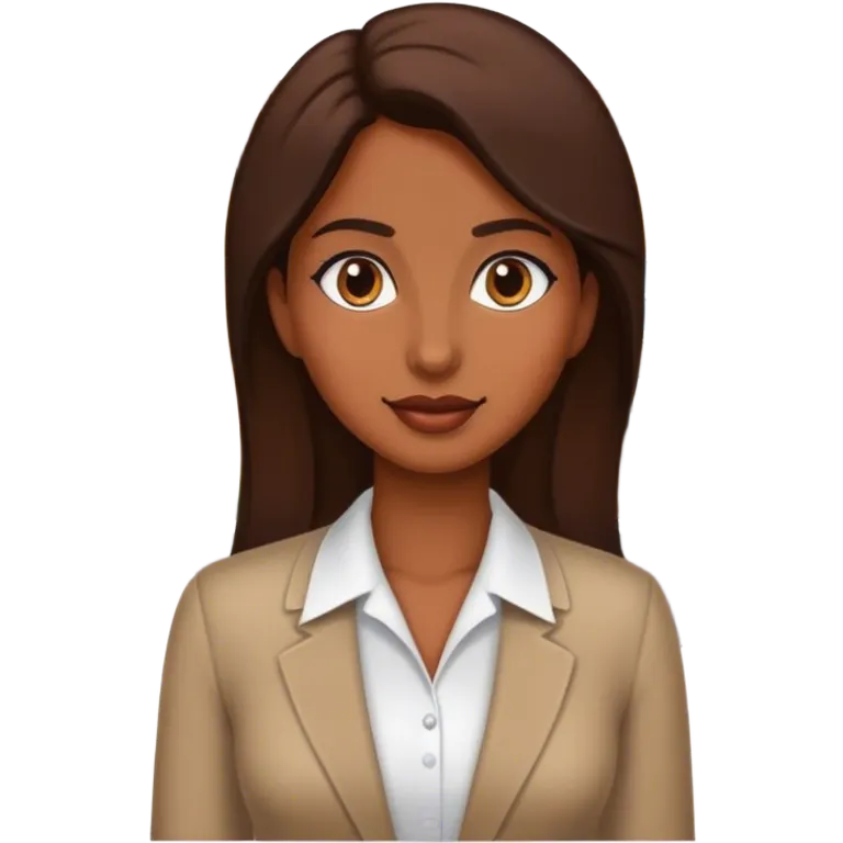 brown lady in real estate job emoji
