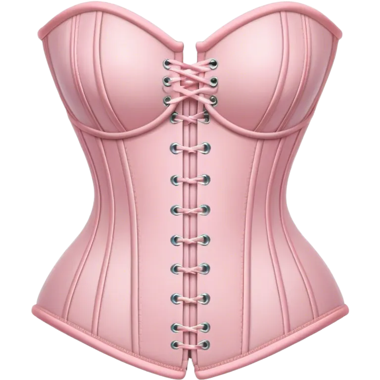 Pastel pink corset  emoji