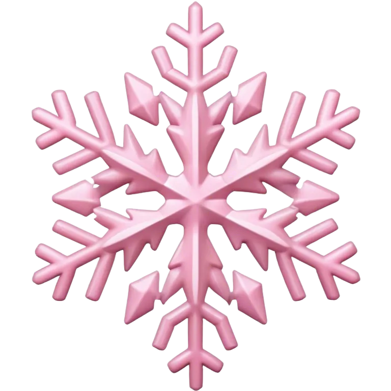 pastel pink snowflake  emoji