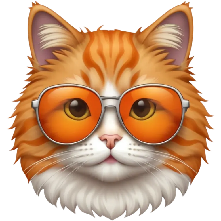Cat wearing sunglasses emoji