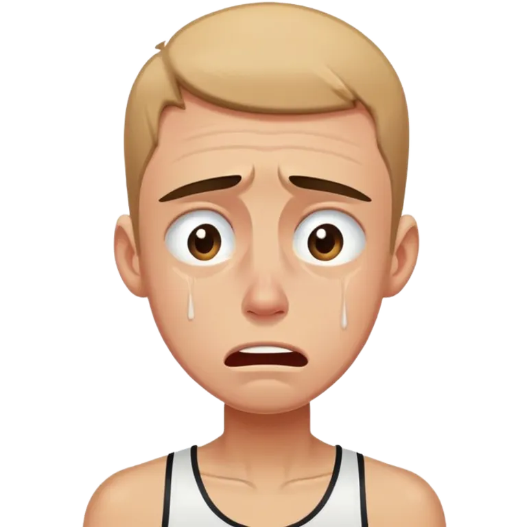 skinny athlete crying emoji
